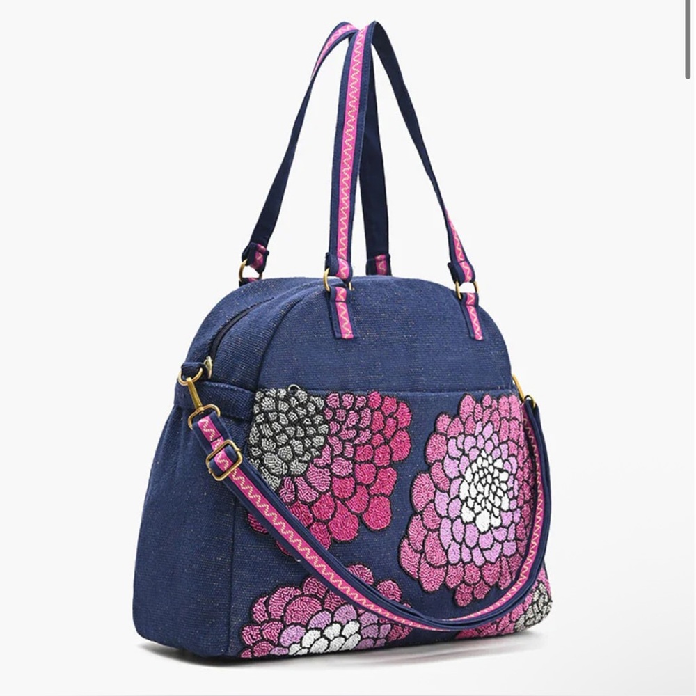 America & Beyond embellished travel bag